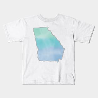 Watercolor Georgia Kids T-Shirt